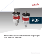 Pressure Transmitter With Ratiometric Output Signal: Type AKS 32R, AKS 2050