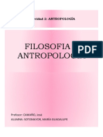 Filosofia y Antropologia