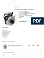 Motor Ventilador 230V 50/60Hz 75W 2450rpm: Datos Técnicos