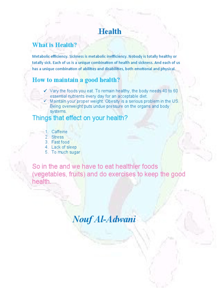 Essential Tips for Maintaining Health | PDF
