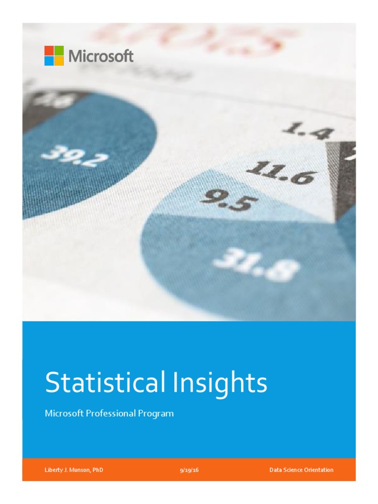 Data Science 101 Statistics Overview PDF | PDF | Correlation And ...