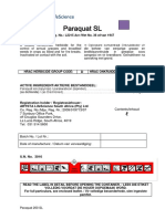 Paraquat SL - Label Eng