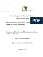 Transformaciones Funcionales y Morfologicas de La Ciudad de Reinosa PDF