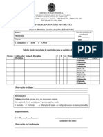 Formulário de Ajuste PDF