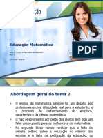 Educação Matemática: Tema 2 - Função Social e Política Da Matemática Bloco 1 Luiz Claudio Valverde