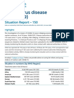 Coronavirus Disease (COVID-19) : Situation Report - 150