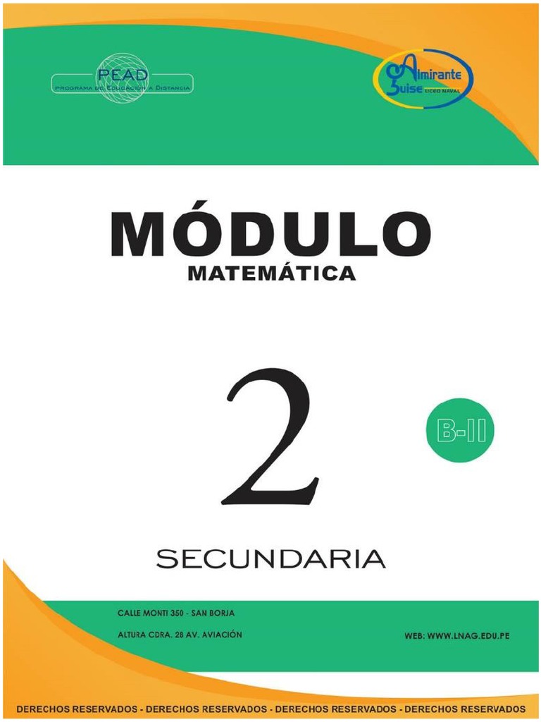 Modulo Mat 2sec IIBim PDF | PDF | Métodos y materiales de enseñanza