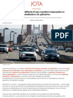 É aprovada na Califórnia lei que considera empregados os trabalhadores de aplicativos - JOTA Info.pdf