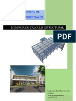 Memoria de Cálculo Estructural: Construcción de Locales Comerciales