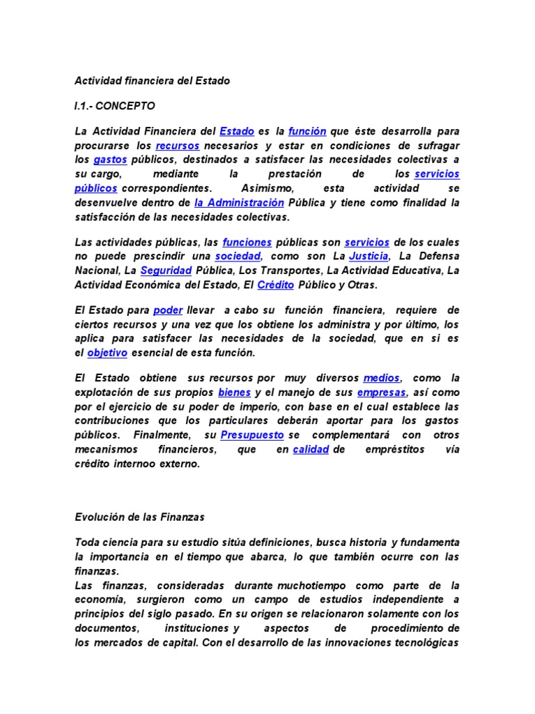 Actividad Financiera Del Estado Doc