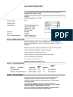 Material Safety Data Sheet for Methylene Blue Solution