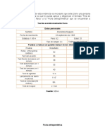 Test de Acondicionamiento Físico