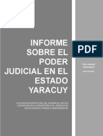 Informe Poder Judicial en El Edo. Yaracuy (NP)