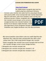 TEKNIK PENGOLAHAN DAN PEMBERIAN NILAI AKHIR (Evaluasi hasil belajar)