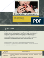 Disolventes o Solventes