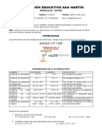 Potenciación y radicación de números reales