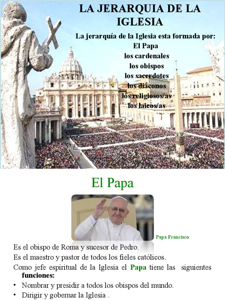 La estructura jerárquica de la Iglesia Católica: roles y ...