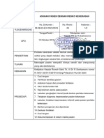 SPO Asuhan Pasien Dengan Risiko Kekerasan PDF