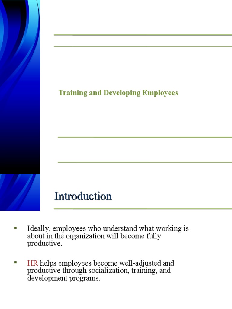 Employee Training and Development Guide | PDF