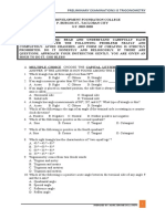 Preliminary Examinations Is Trigonometry: Prepared By: Mark Jerome de La Peña