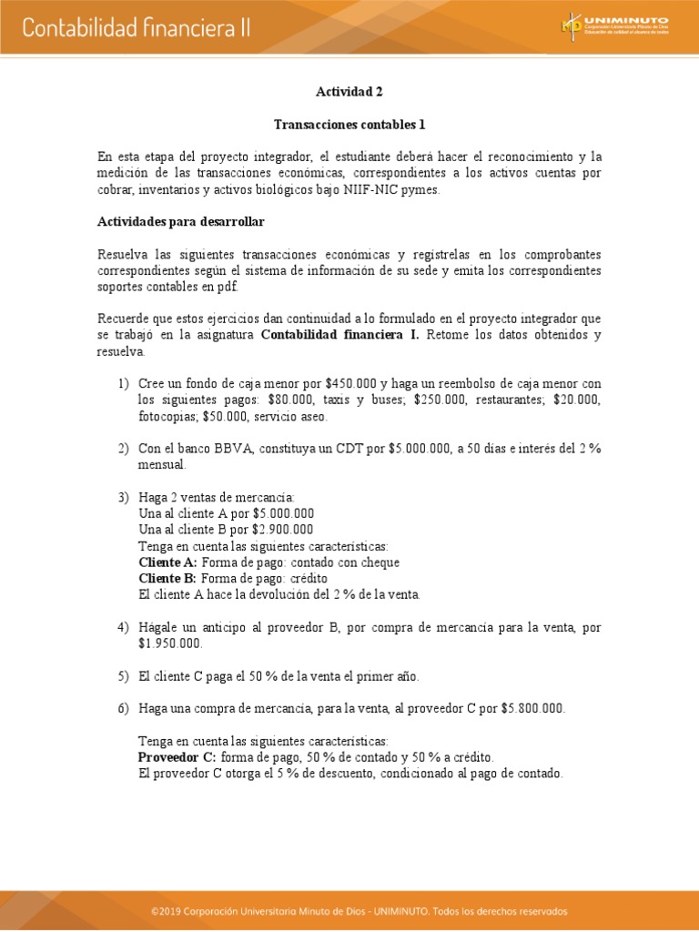 Actividad 2 Contabilidad Ii Pdf