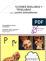 Bisílabas-Trisílabas Con Puntos Articulatorios PDF
