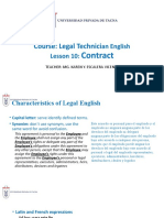 Course: Legal Technici: An English Lesson 10
