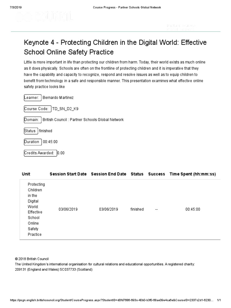 Keynote 4 - Protecting Children in The Digital World: Effective School ...