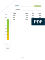 Personal Money Tracker: Cash Summary