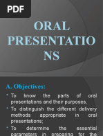 Oral Presentations