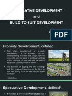Speculative Development - Build-to-Suit Development