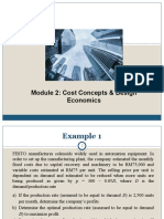 Module 2: Cost Concepts & Design Economics
