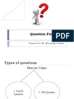 Question Formation Techniques