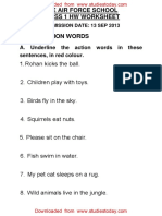 CBSE Class 1 English Worksheets (50) - Action Words.pdf
