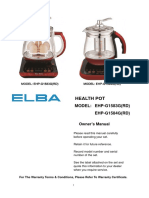 Elba Health Pot User-manual-EHP-G1583GRD-and-EHP-G1584GRD