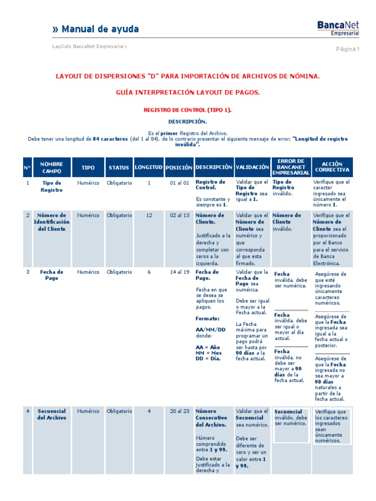 Bancomer Layout D PDF | PDF | Servicios financieros | Bancario