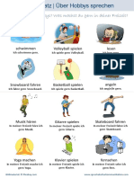 Wortschatz Hobbys in Meiner Freizeit PDF