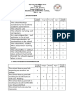 Naungan Elementary School Parent Survey Results