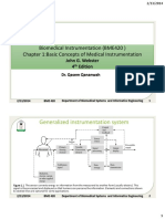 Biomedical Instrumentation (BME420) Chapter 1:basic Concepts of Medical Instrumentation