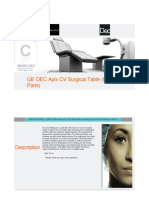 GE OEC Apix CV Surgical Table PDF