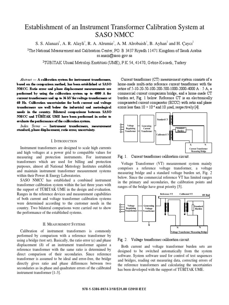 Instrument Transformer | PDF