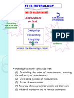 What Is Metrology: Experiment or Test