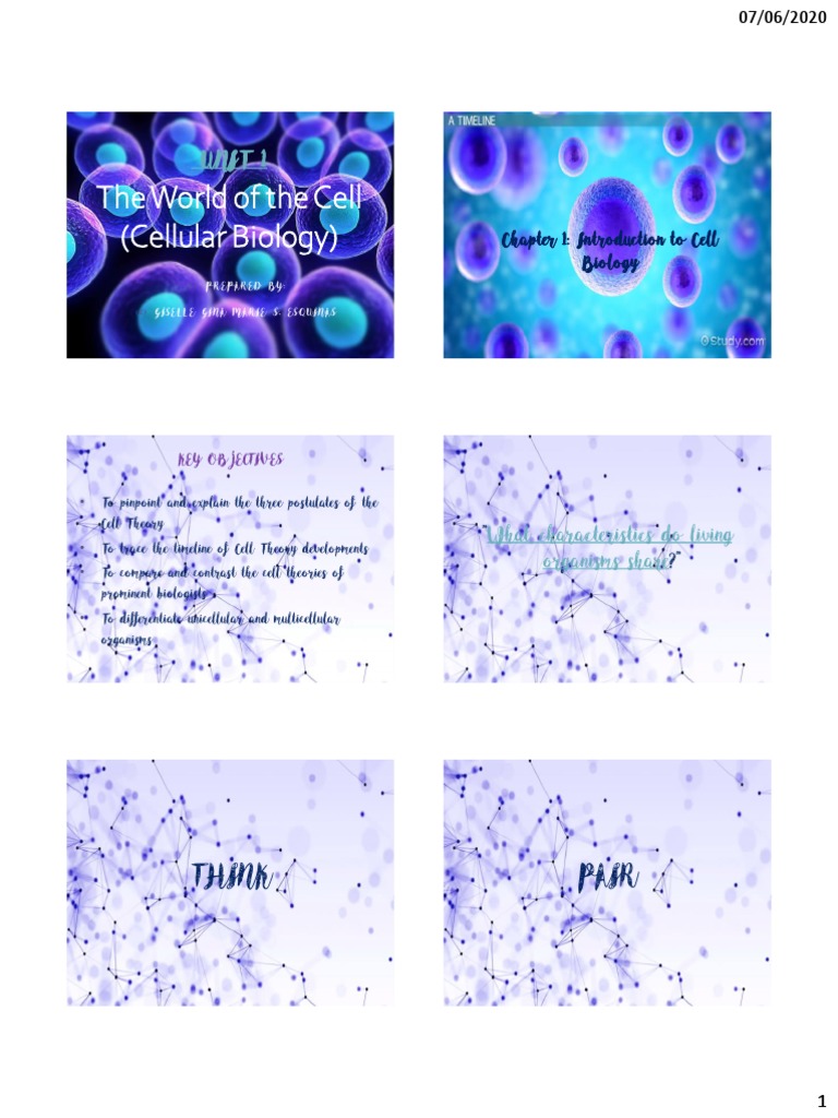 Introduction to Cell Biology Concepts | PDF | Social Science | Philosophy