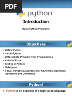 Basic Python Programs