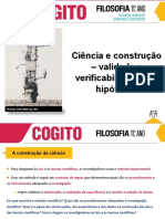 Ciência e Construção Validade e Verificabilidade Das Hipóteses