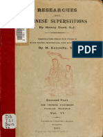 Research Into Chinese Superstitions Vol 6 PDF
