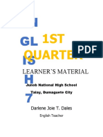 1st Quarter Learning Material - Week 1