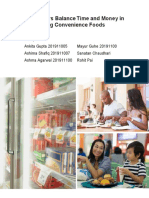 Consumers Balance Time and Money in Purchasing Convenience Foods - Ex