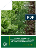 Guía de Productos Fitosanitarios de Posible Uso en Agricultura Ecológica