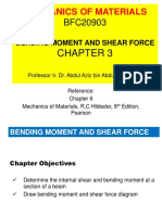 BFC20903 - Chapter 3 - Shear Force & Bending Moment PDF